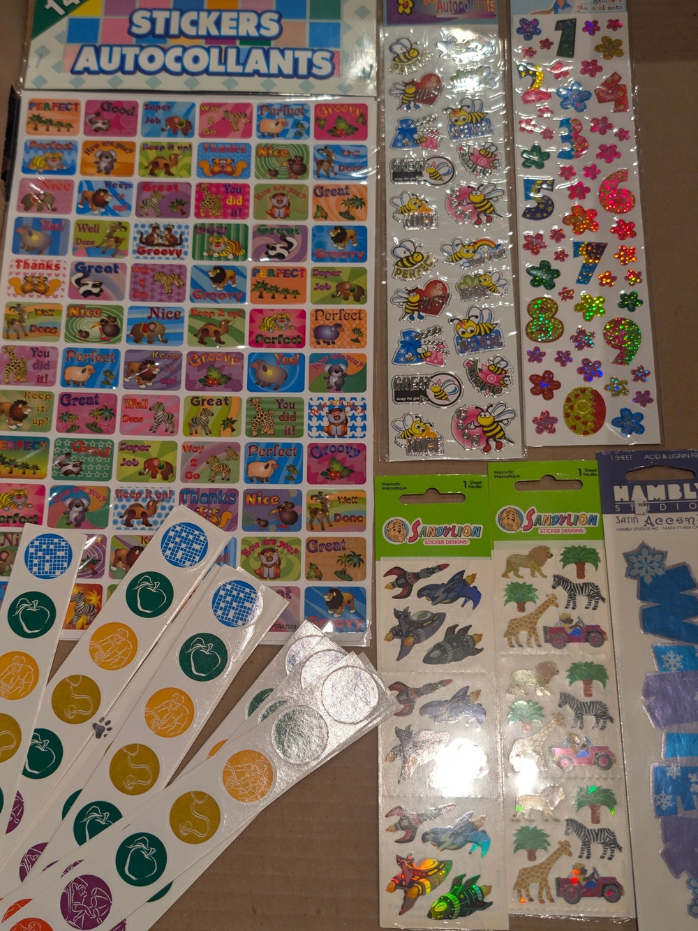 Assorted Kids Sticker Pack - Multi-Color Sheets - Picture 2 of 7